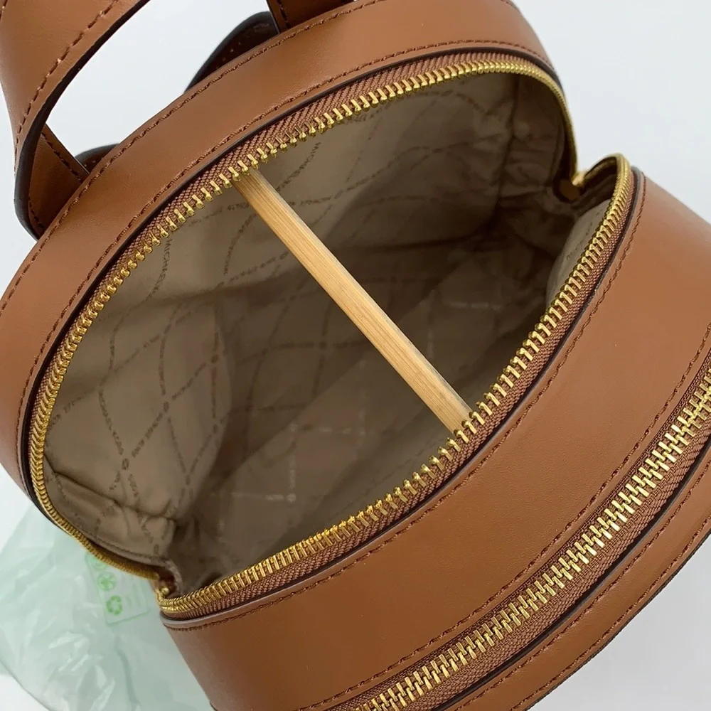 MICHAEL KORS JAYCEE MEDIUM BACKPACK BROWN SIGNATURE COLOR NWT - Picture 13 of 16